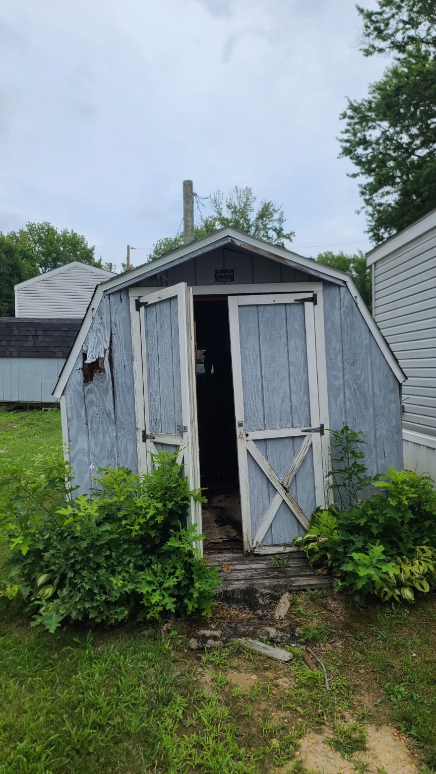 Shed before removal